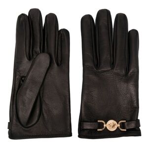 Versace Medusa'95 plaque leather gloves